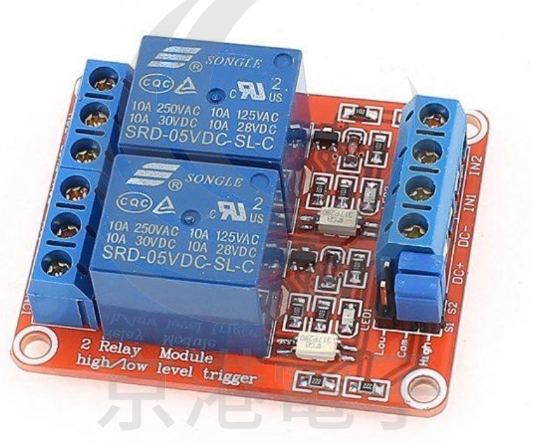 5V 2路繼電器高/低電平驅(qū)動(dòng)板(H:2.5~5V/L:0~1.5v)